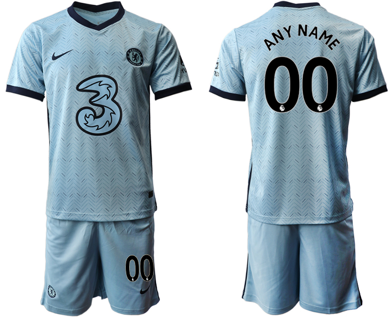 Men 2020-2021 club Chelsea away customized Light blue Soccer Jerseys->customized soccer jersey->Custom Jersey